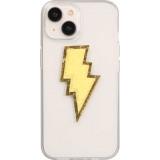 Autocollant sticker pour téléphone/tablette/ordinateur brodé en 3D - Éclair jaune