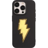 Autocollant sticker pour téléphone/tablette/ordinateur brodé en 3D - Éclair jaune