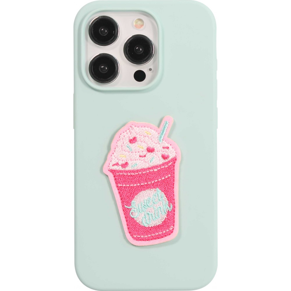 Sticker Aufkleber für Handy/Tablet/Computer 3D gestickt - Freezing drink