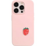 Sticker Aufkleber für Handy/Tablet/Computer 3D gestickt - Fresh Strawberry