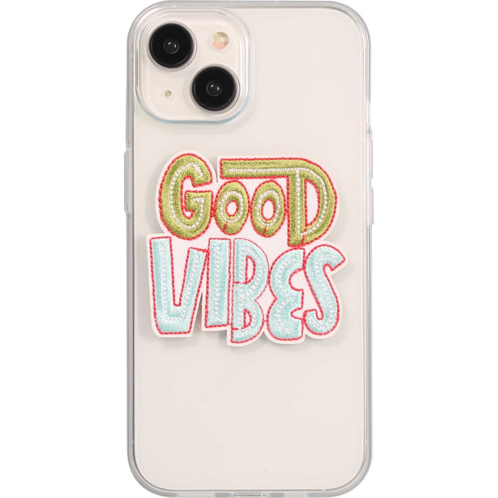Autocollant sticker pour téléphone/tablette/ordinateur brodé en 3D - Good vibes