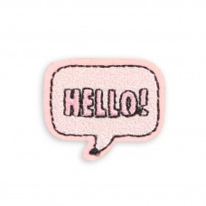 Autocollant sticker pour téléphone/tablette/ordinateur brodé en 3D - Hello! Bubble