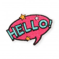 Autocollant sticker pour téléphone/tablette/ordinateur brodé en 3D - Hello