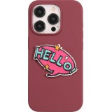 Autocollant sticker pour téléphone/tablette/ordinateur brodé en 3D - Hello