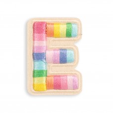 Autocollant sticker pour téléphone/tablette/ordinateur brodé en 3D - Lettre E