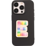 Autocollant sticker pour téléphone/tablette/ordinateur brodé en 3D - Lettre E