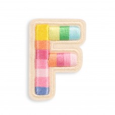 Sticker Aufkleber für Handy/Tablet/Computer 3D gestickt - Lettre F