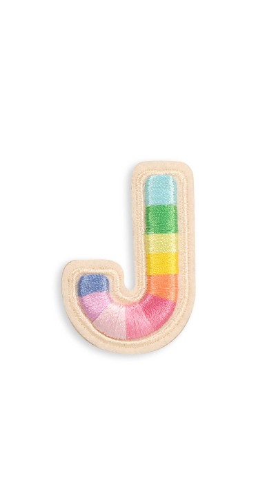 Autocollant sticker pour téléphone/tablette/ordinateur brodé en 3D - Lettre J