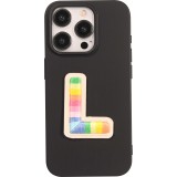 Autocollant sticker pour téléphone/tablette/ordinateur brodé en 3D - Lettre L