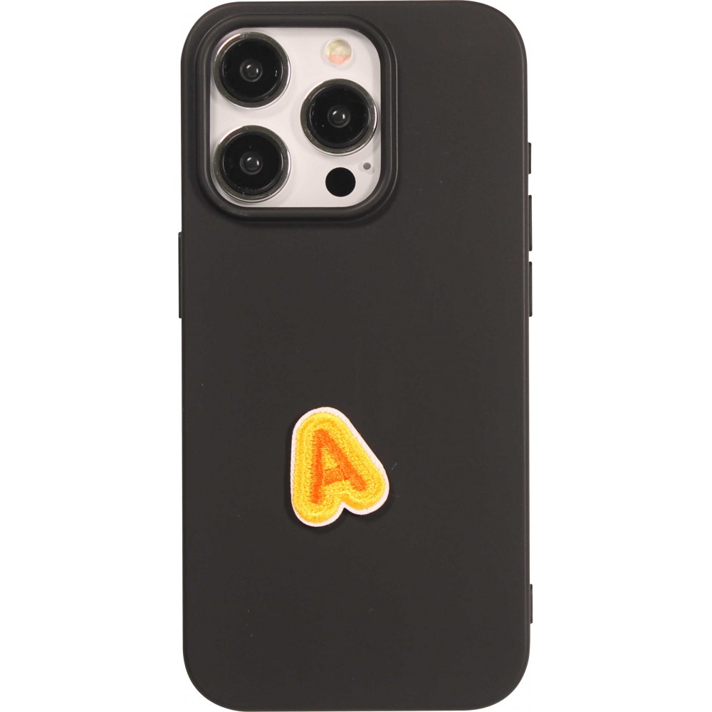 Autocollant sticker pour téléphone/tablette/ordinateur brodé en 3D - Lettre Mini A