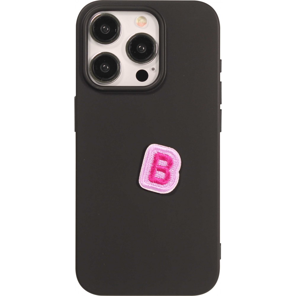 Autocollant sticker pour téléphone/tablette/ordinateur brodé en 3D - Lettre Mini B