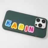 Autocollant sticker pour téléphone/tablette/ordinateur brodé en 3D - Lettre Mini E