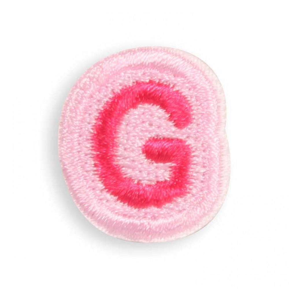 Autocollant sticker pour téléphone/tablette/ordinateur brodé en 3D - Lettre Mini G