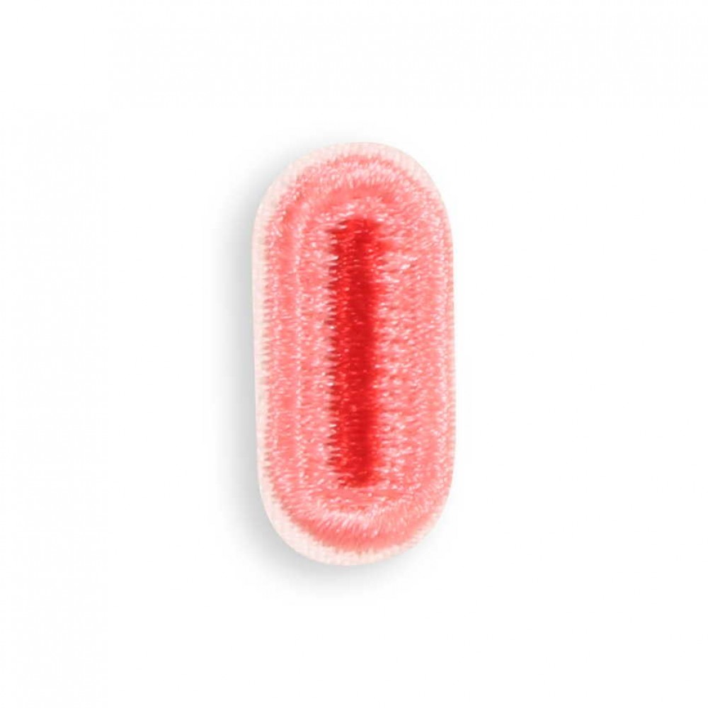 Autocollant sticker pour téléphone/tablette/ordinateur brodé en 3D - Lettre Mini I