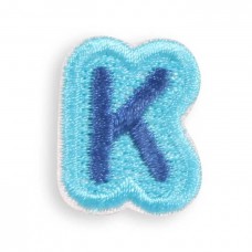 Autocollant sticker pour téléphone/tablette/ordinateur brodé en 3D - Lettre Mini K