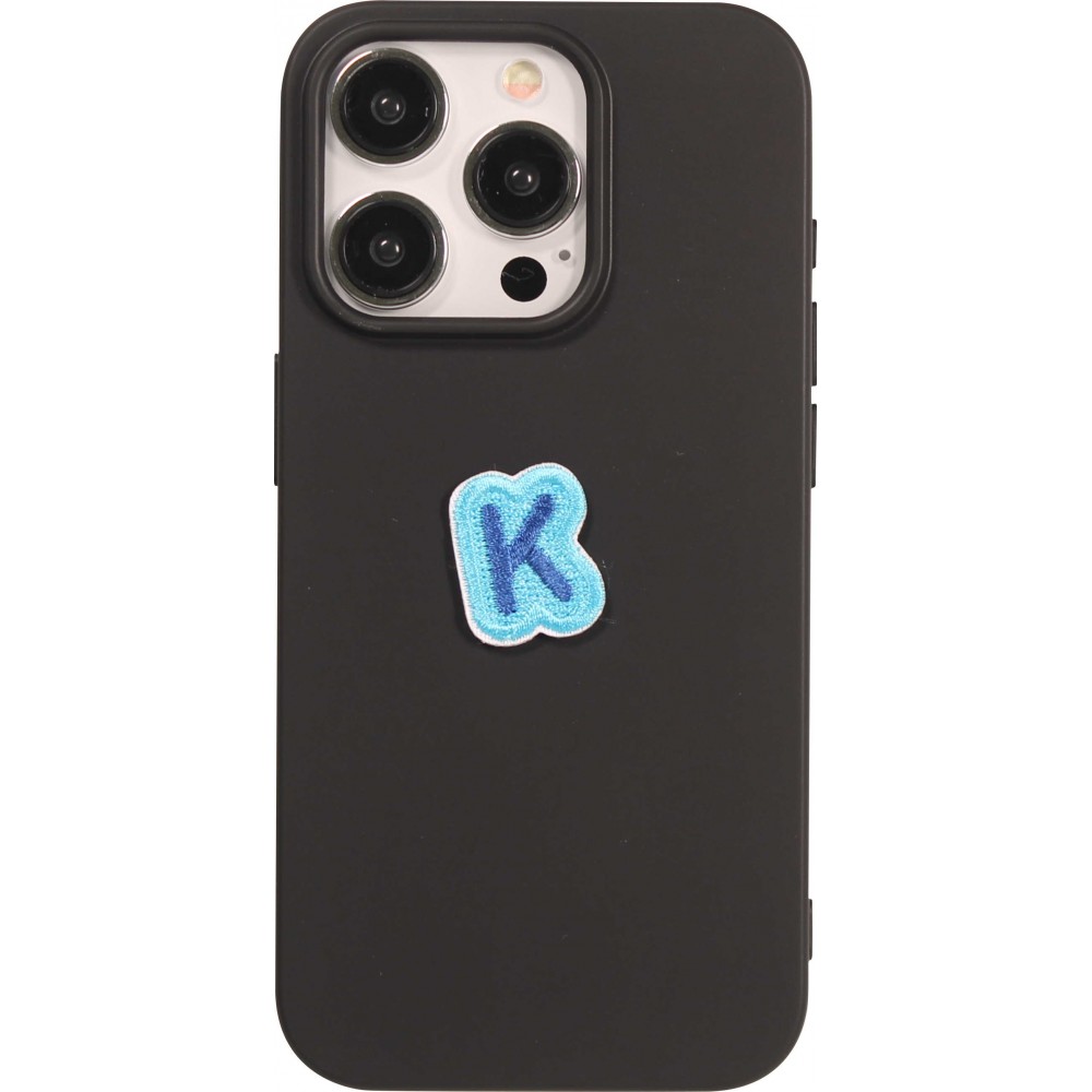 Autocollant sticker pour téléphone/tablette/ordinateur brodé en 3D - Lettre Mini K