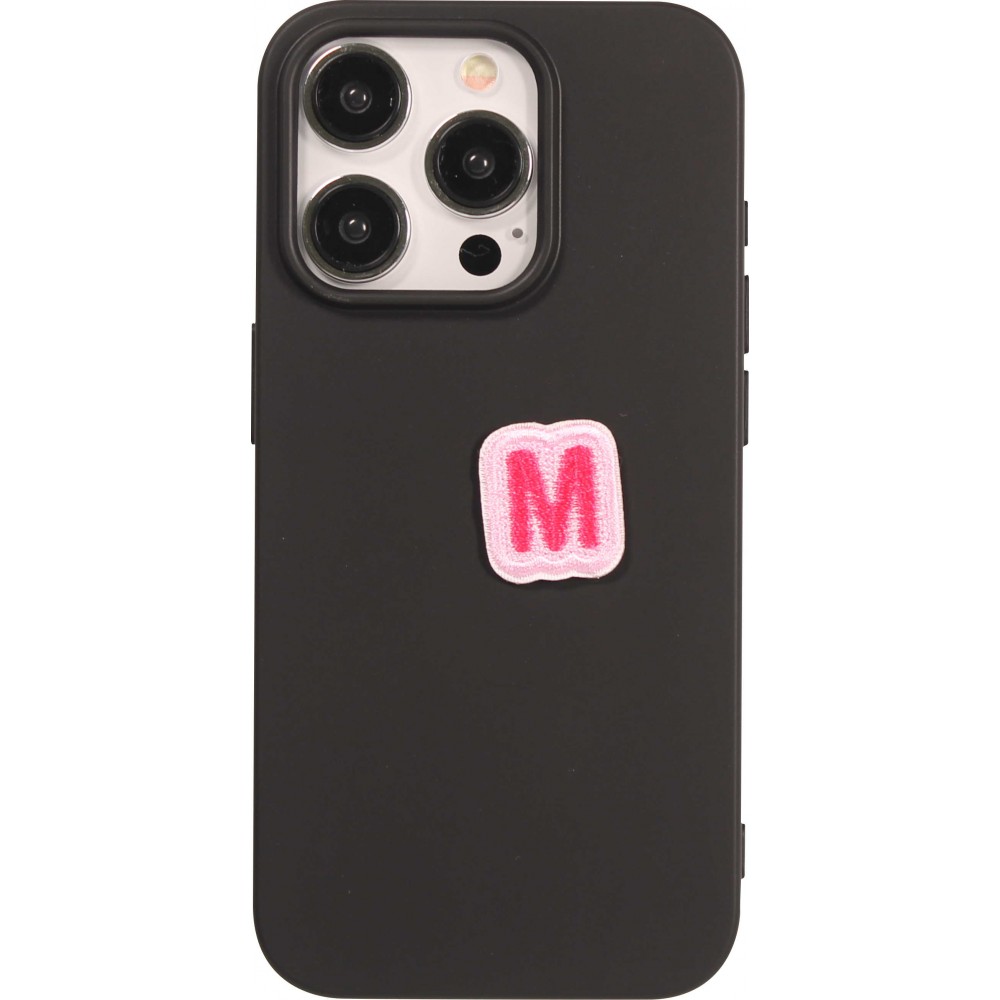 Sticker Aufkleber für Handy/Tablet/Computer 3D gestickt - Mini Lettre M