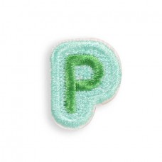 Autocollant sticker pour téléphone/tablette/ordinateur brodé en 3D - Lettre Mini P