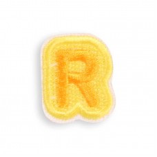 Autocollant sticker pour téléphone/tablette/ordinateur brodé en 3D - Lettre Mini R