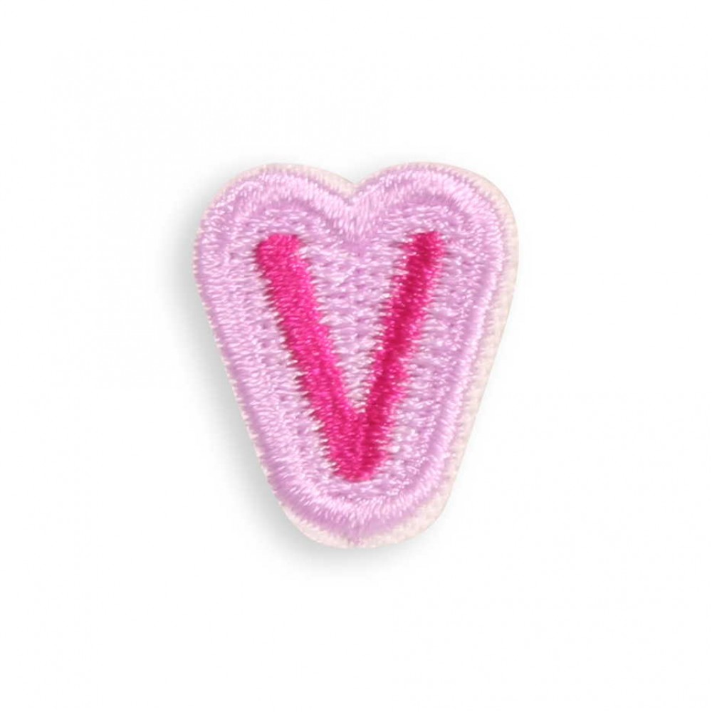 Autocollant sticker pour téléphone/tablette/ordinateur brodé en 3D - Lettre Mini V