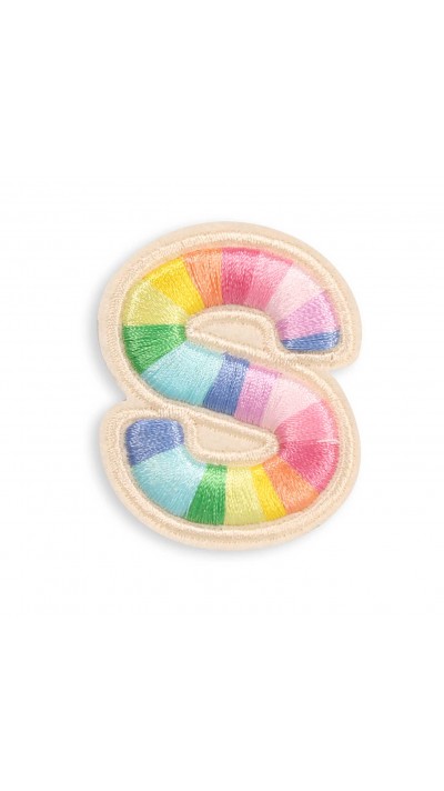 Autocollant sticker pour t&eacute;l&eacute;phone/tablette/ordinateur brod&eacute; en 3D - Lettre S