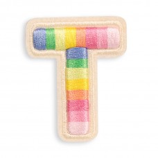 Autocollant sticker pour téléphone/tablette/ordinateur brodé en 3D - Lettre T