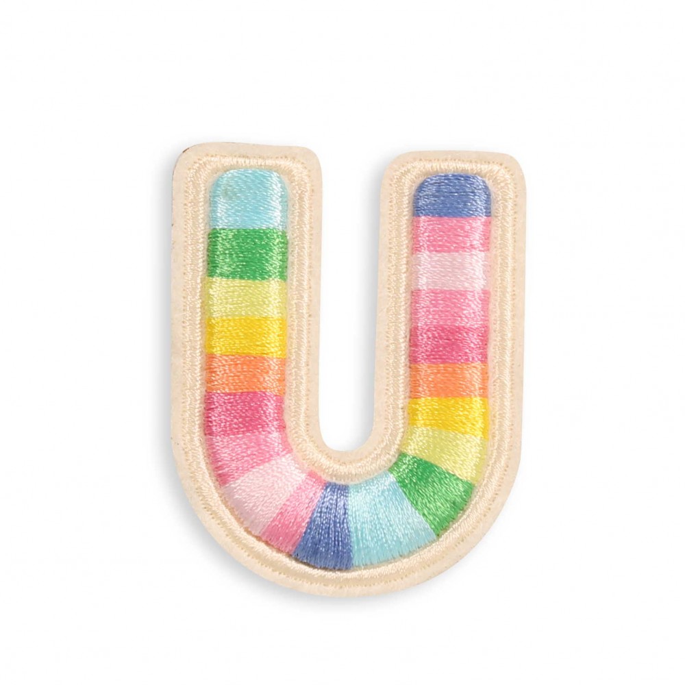 Sticker Aufkleber für Handy/Tablet/Computer 3D gestickt - Lettre U