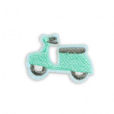 Autocollant sticker pour téléphone/tablette/ordinateur brodé en 3D - Little scooter