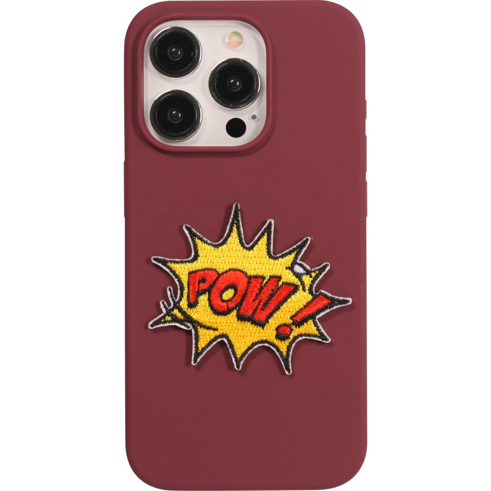 Autocollant sticker pour téléphone/tablette/ordinateur brodé en 3D - POW
