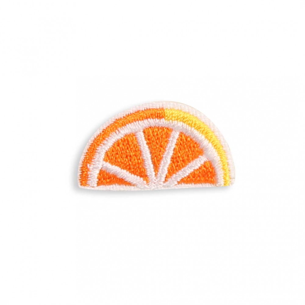 Autocollant sticker pour téléphone/tablette/ordinateur brodé en 3D - Slice of Orange