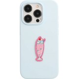 Autocollant sticker pour téléphone/tablette/ordinateur brodé en 3D - Strawberry Ice Cream Drink