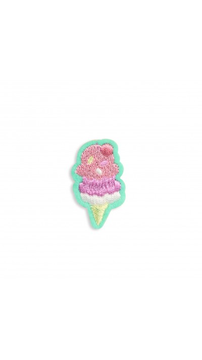 Autocollant sticker pour téléphone/tablette/ordinateur brodé en 3D - Strawberry Icecream