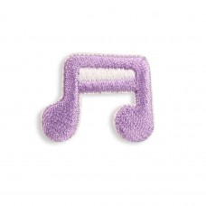 Autocollant sticker pour téléphone/tablette/ordinateur brodé en 3D - Violet music note