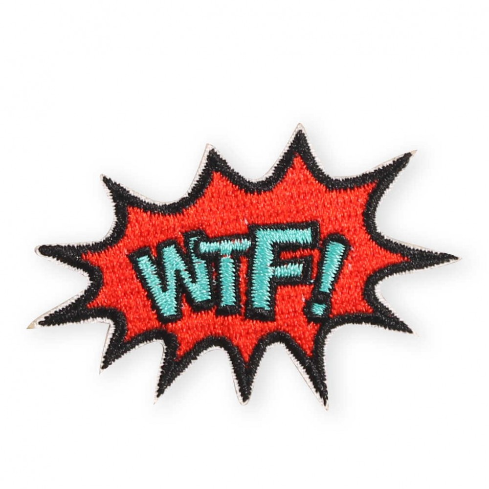 Autocollant sticker pour téléphone/tablette/ordinateur brodé en 3D - WTF