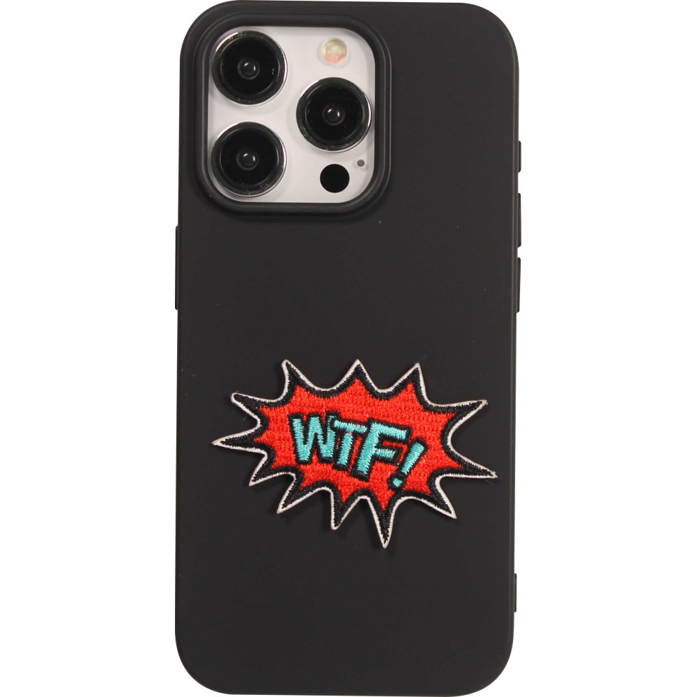 Autocollant sticker pour téléphone/tablette/ordinateur brodé en 3D - WTF