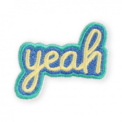 Autocollant sticker pour téléphone/tablette/ordinateur brodé en 3D - Yeah
