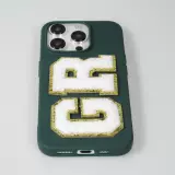Sticker Aufkleber für Handy/Tablet/Computer 3D gestickt Weiss - Buchstabe G