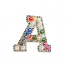 Sticker Aufkleber für Handy/Tablet/Computer 3D Pearls Regenbogen - Buchstabe A