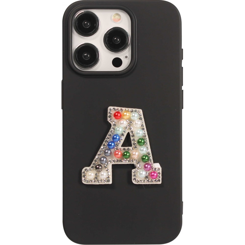 Sticker Aufkleber für Handy/Tablet/Computer 3D Pearls Regenbogen - Buchstabe A