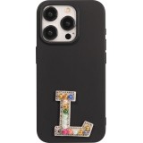 Autocollant sticker pour téléphone/tablette/ordinateur brodé en 3D pearls Rainbow - Lettre L