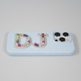 Autocollant sticker pour téléphone/tablette/ordinateur brodé en 3D pearls Rainbow - Lettre O
