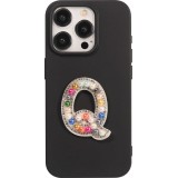 Autocollant sticker pour téléphone/tablette/ordinateur brodé en 3D pearls Rainbow - Lettre Q
