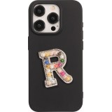 Autocollant sticker pour téléphone/tablette/ordinateur brodé en 3D pearls Rainbow - Lettre R