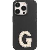 Sticker Aufkleber für Handy/Tablet/Computer 3D Pearls weiss - Buchstabe G