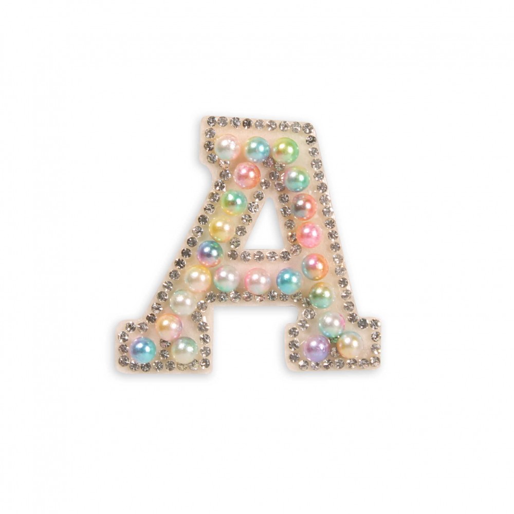 Sticker Aufkleber für Handy/Tablet/Computer 3D Pearls Multifarben - Buchstabe A