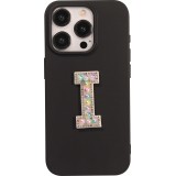 Autocollant sticker pour téléphone/tablette/ordinateur brodé en 3D pearls multi color - Lettre I