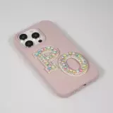 Sticker Aufkleber für Handy/Tablet/Computer 3D Pearls Multifarben - Buchstabe Q