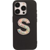 Autocollant sticker pour téléphone/tablette/ordinateur brodé en 3D pearls multi color - Lettre S