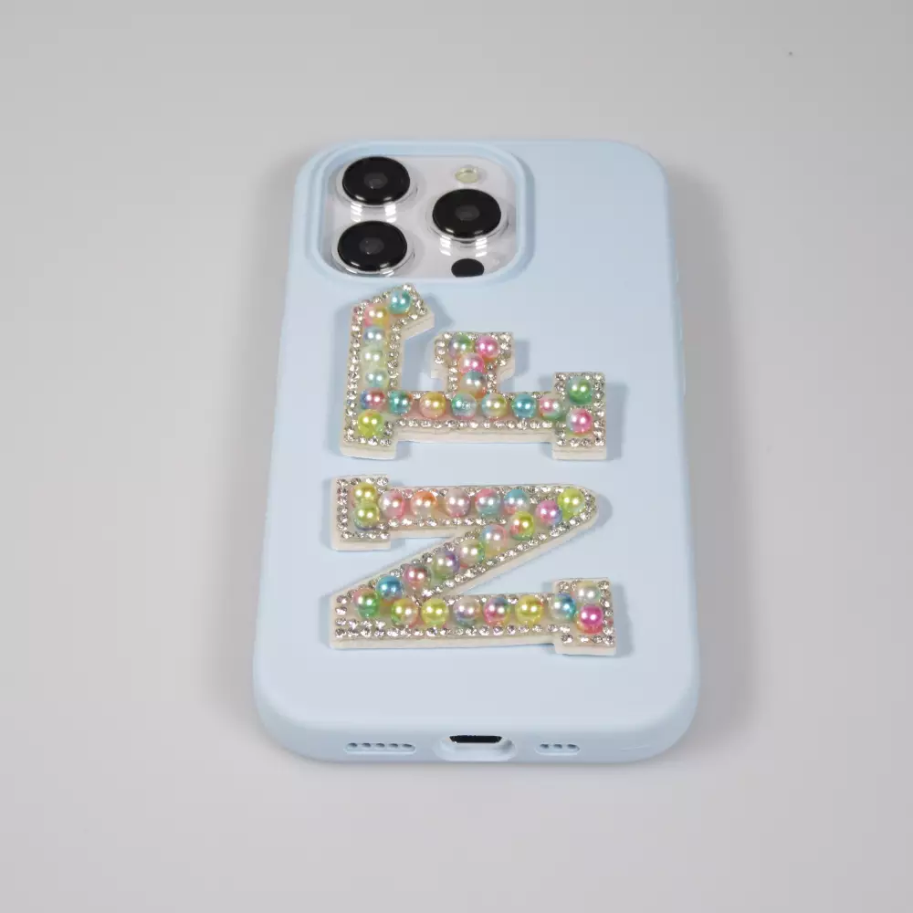 Sticker Aufkleber für Handy/Tablet/Computer 3D Pearls Multifarben - Buchstabe Z