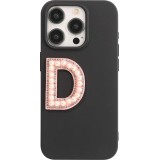 Sticker Aufkleber für Handy/Tablet/Computer 3D Pearls Rosa - Buchstabe D